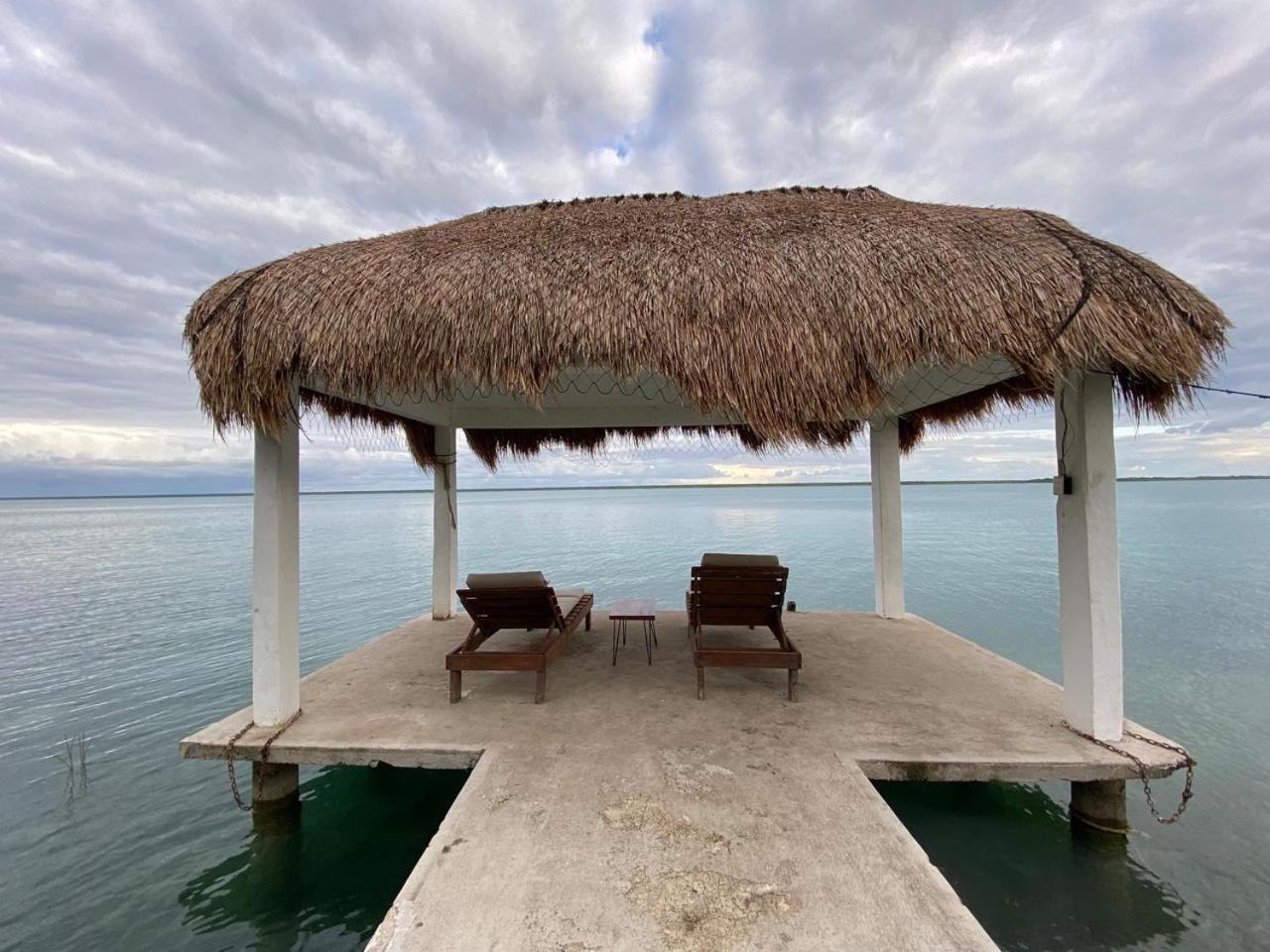 Casa Pescador Bacalar Villa Bagian luar foto